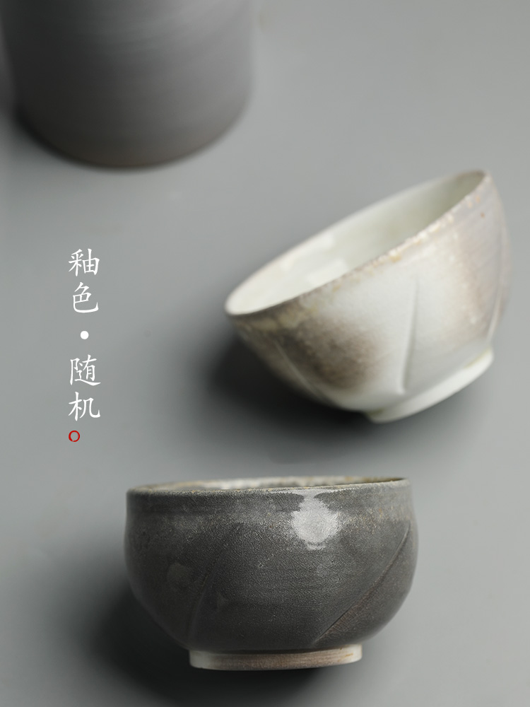 Pure manual firewood master cup single CPU jingdezhen ceramic tea set kung fu tea cup sample tea cup single Chinese teapots