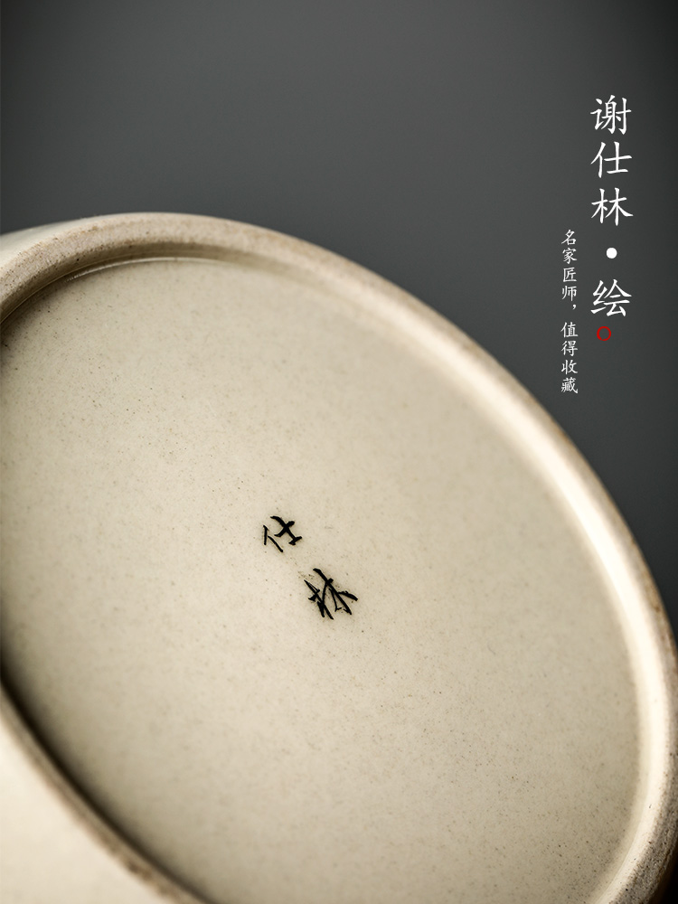 Jingdezhen hand - made the crab pot bearing water pure manual plant ash glaze paddy fields ceramic dry mercifully water wash tea accessories