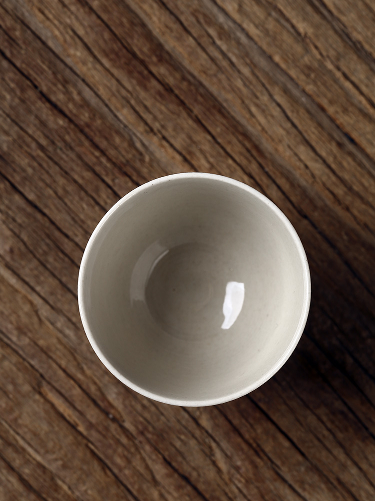 Jingdezhen hand - made the master sample tea cup cup getting kung fu - noggin individual plant ash glaze the lad checking tea set