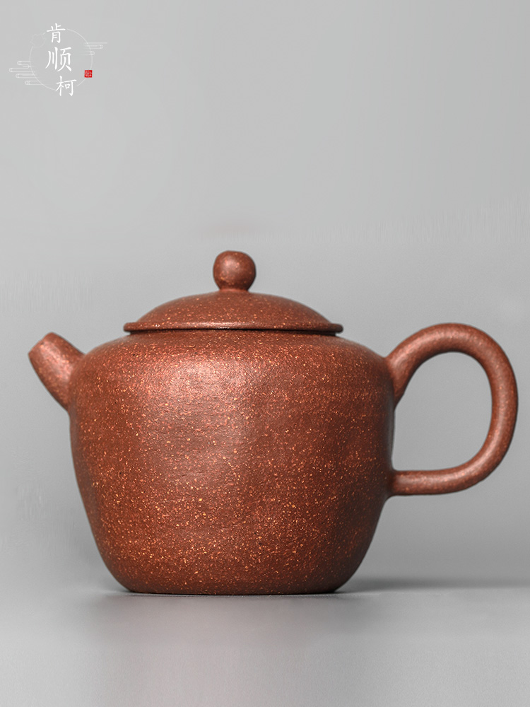 It kunfu tea teapot all hand jingdezhen Chinese style ball hole in true up household small single pot of tea pot