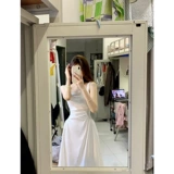 Ретро платье, небольшой дизайнерский корсет без рукавов, белая длинная юбка, французский ретро стиль, тренд сезона