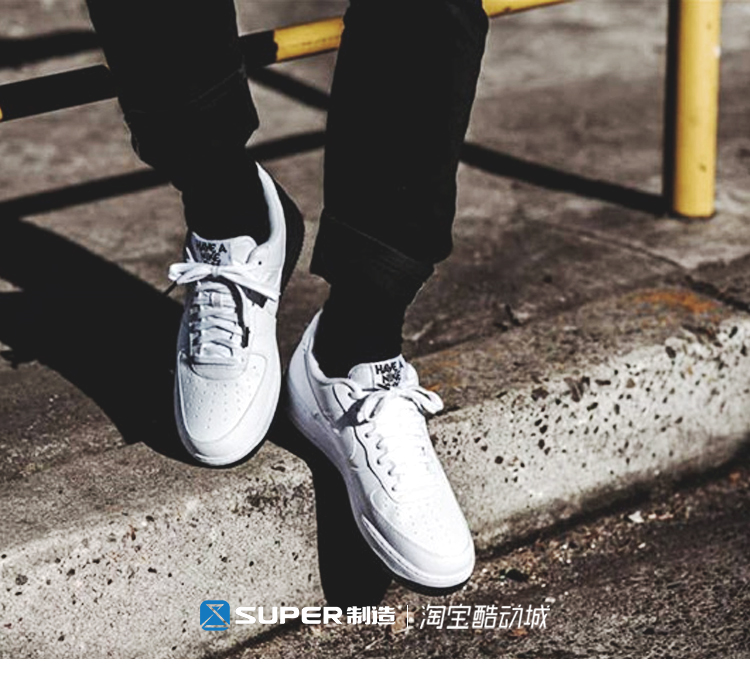 Siêu sản phẩm Nike Air Force 1 AF1 Air Force One Logo Logo Smiley AV0742-100 - Dép / giày thường khogiaythethao
