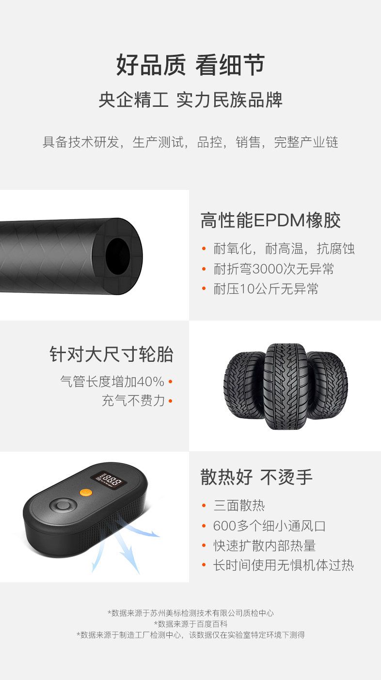 佳孚 第三代 智能语音无线充气泵 测压充气两用 图10