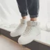 Giày nam cao cổ nam màu rắn cổ điển hoang dã giày nam xu hướng giày xuồng giày nam cao giày nam - Giay cao Giay cao