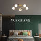 All-Copper Master Bedroom Ceiling Light, Living Room Elegant and Simple Modern Light Luxury Creative Nordic Lighting for Study and Dining Room