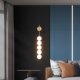 Nordic Light Luxury All-Copper Multi-Ball Wall Lamp Bedroom Bedside Led Minimalist Designer Small Pendant Lamp