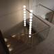 Nordic Light Luxury All-Copper Staircase Chandelier Duplex Loft Modern Minimalist Round Ball Long Chandelier Living Room Lamp