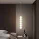 All-Copper Spherical Pendant Light, Modern Minimalist Bedroom Bedside Small Pendant Light, Nordic Creative Designer Style, Fish Line Type