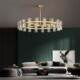 Modern Light Luxury Round Crystal Chandelier for Living Room, Villa, Duplex, Dining Room, Large Chandelier, All-Copper Lighting Fixtures