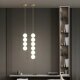 All-Copper Spherical Pendant Light, Modern Minimalist Bedroom Bedside Small Pendant Light, Nordic Creative Designer Style, Fish Line Type