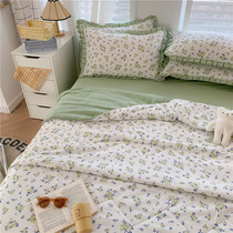 The quilt air conditioning of the summer cover is used by the American 2021 new air conditioning blanket home cool by the summer single piece 4 sets of sets and wind