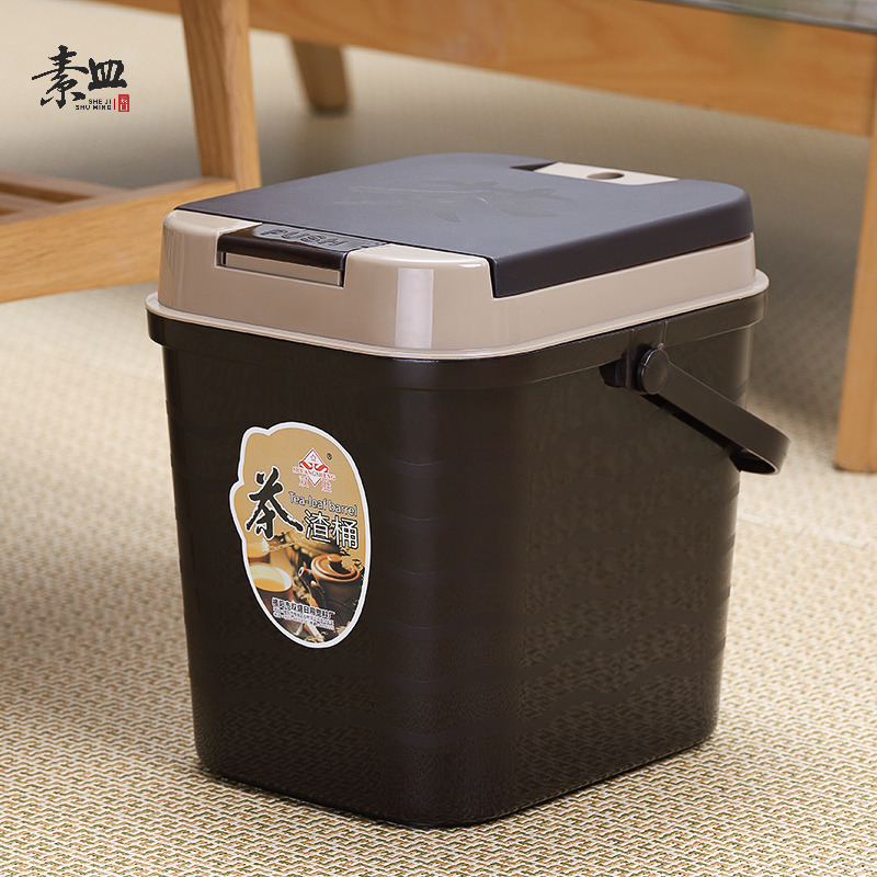 Plastic Tea Bucket Tea Table Tea Table Filter Wastewater Bucket Small Bucket Tea Table