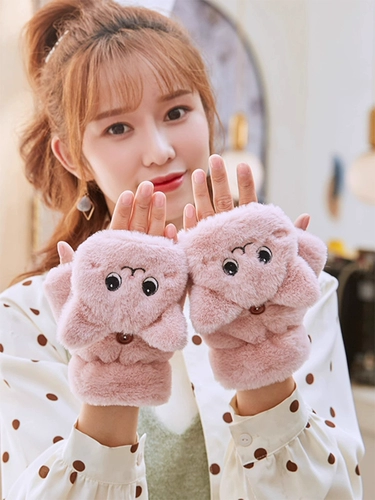 Перчатки, зимний милый демисезонный детский удерживающий тепло утепленный комплект для школьников