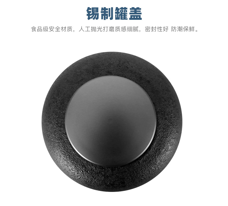 Yu is coarse porcelain tin cover some ceramic household store tea loose tea caddy fixings seal pot tea accessories and tea