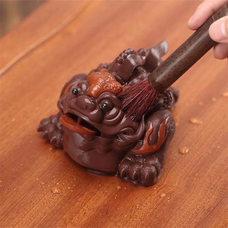 Yu is much luck, yixing purple sand tea pet furnishing articles play spittor tea tea tea accessories can raise creative tea sets