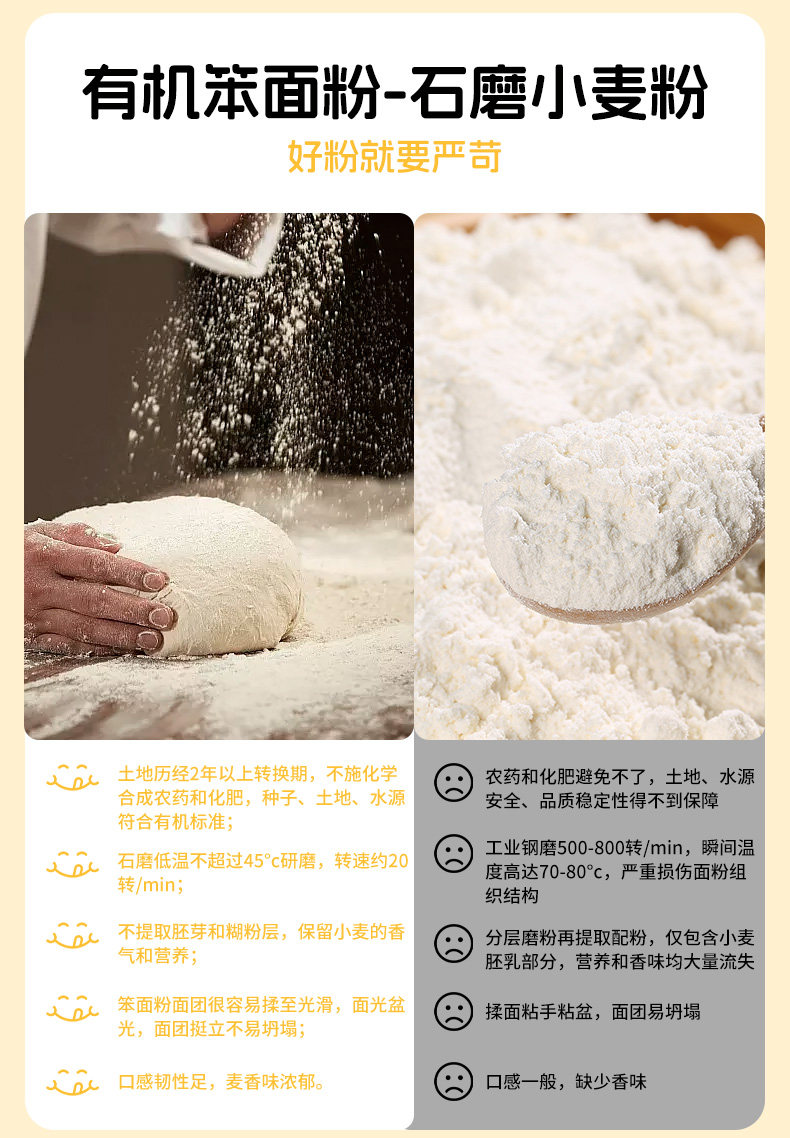 安享好物 安享A级小麦面粉-豫娃娃有机笨面粉 企标 
