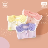 Детский трикотажный осенний свитер, комбинезон, плетеная куртка, коллекция 2023, в западном стиле