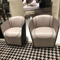 Tan Sizhe light luxury furniture custom Bentley Bentley Italian first layer leather modern simple sofa