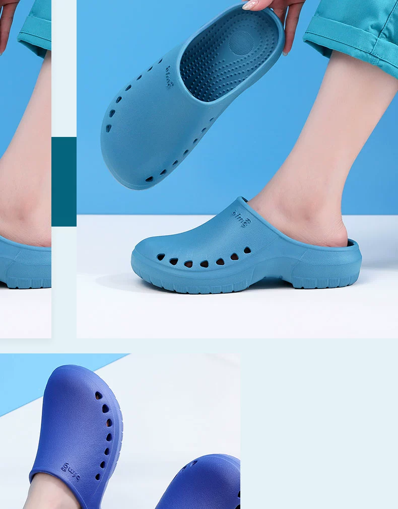 Operating room slippers for women and men, non-slip breathable hole shoes, special work shoes for surgeons and medical staff, surgical shoes