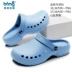 Operating room non-slip slippers, surgical shoes, laboratory men and women's soft-soled toe-toe clogs, doctor and nurse work shoes 