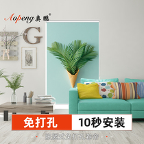 Customized roller curtain shade shading waterproof kitchen bathroom lift roll-up non-hole installation