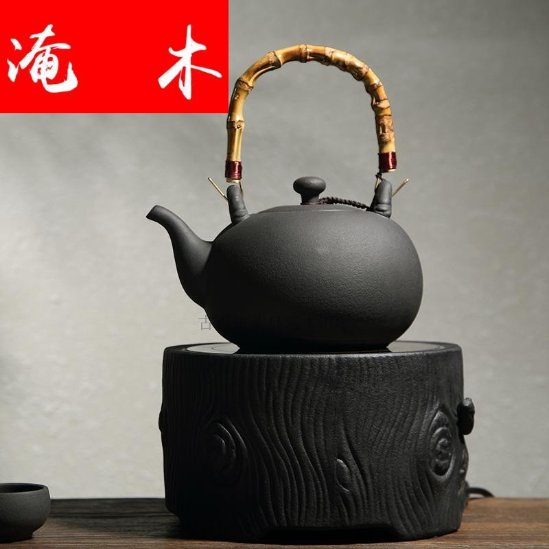 Submerged wood volcanic jars health ceramic POTS high - capacity bamboo girder pot of boiled TaoLu ceramic teapot electricity to cook