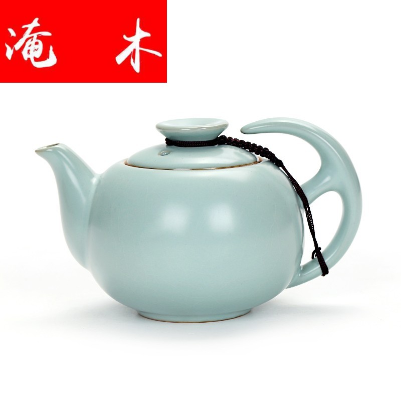 Submerged wood slice your up to leave but a kung fu tea set ceramic teapot hand grasp pot of large - sized xi shi tea pot home office