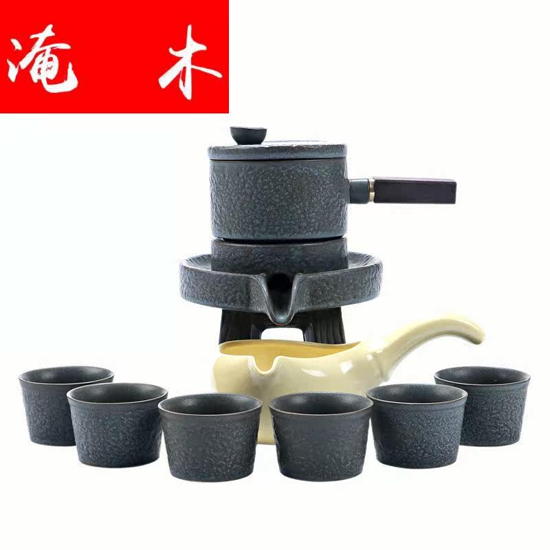Inundated Southern Gold Semi Automatic Tea Set Set to Run Ceramic Anti-Corn Work Kung Fu Tea Toiler