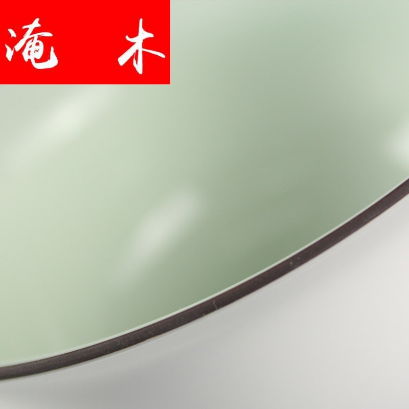 Flooded jingdezhen wood powder enamel fat white only three tureen ceramic tea bowl of kung fu tea cups to use is on sale