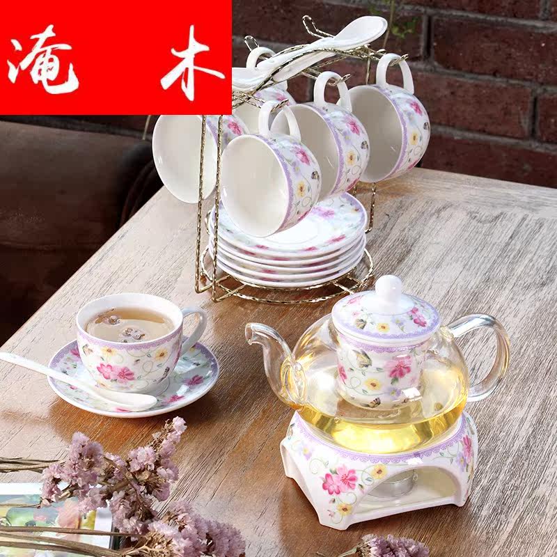 Drowned European Coffee Cup Set Household Ceramic Cup English Tea Cup Coffee Cup afternoon Tea Cup with spoon