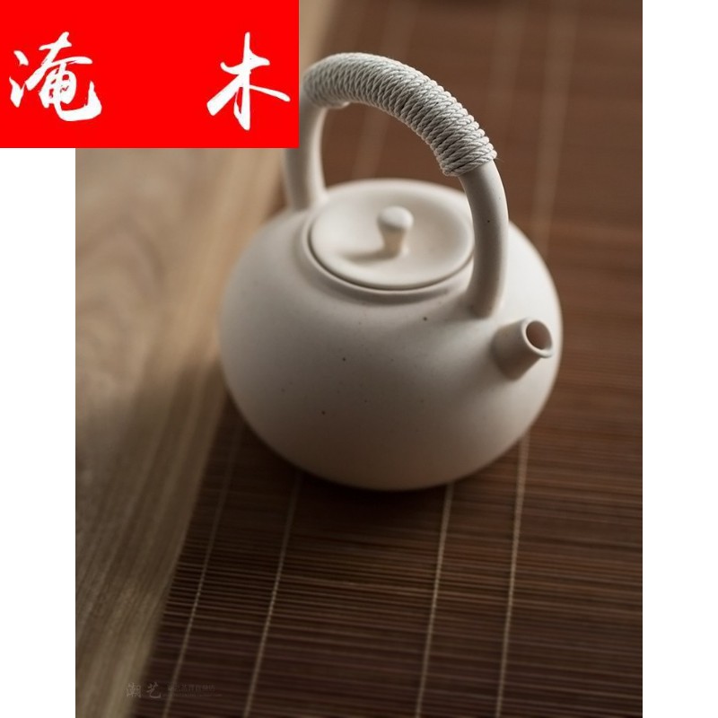 Flooded wooden Japanese white clay crude ceramic sand Diao girder teapot tea stove regimen charcoal stove the boiled tea, the electric TaoLu burn