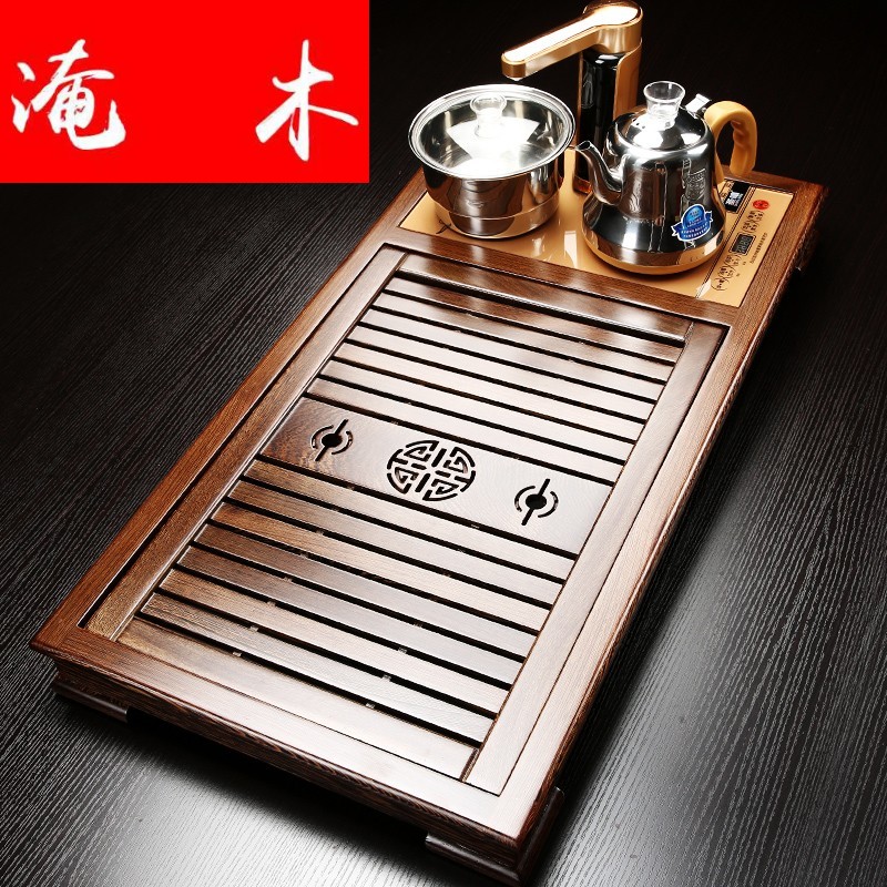 Flooded the whole household wenge wood tea tray was violet arenaceous elder brother up kung fu tea set contracted and I tea table induction cooker