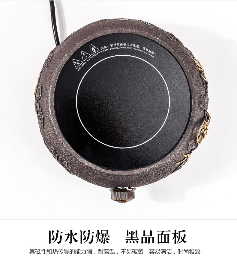 NiuRen cast iron pot of electric heating the boiled tea, the electric TaoLu boiled tea bowl points, kung fu tea set household of Chinese style