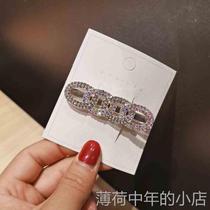 New Hair Accessories Rare Water Drill Chain 12217 Countries Hairclip Duckbill Clip Han Shaoka Woman Beads Personality Side Clip Hair Clip