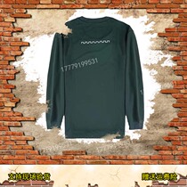 New T-ink green long sleeve shirt reflective dry coat olive green male energy running breathable training t-shirt