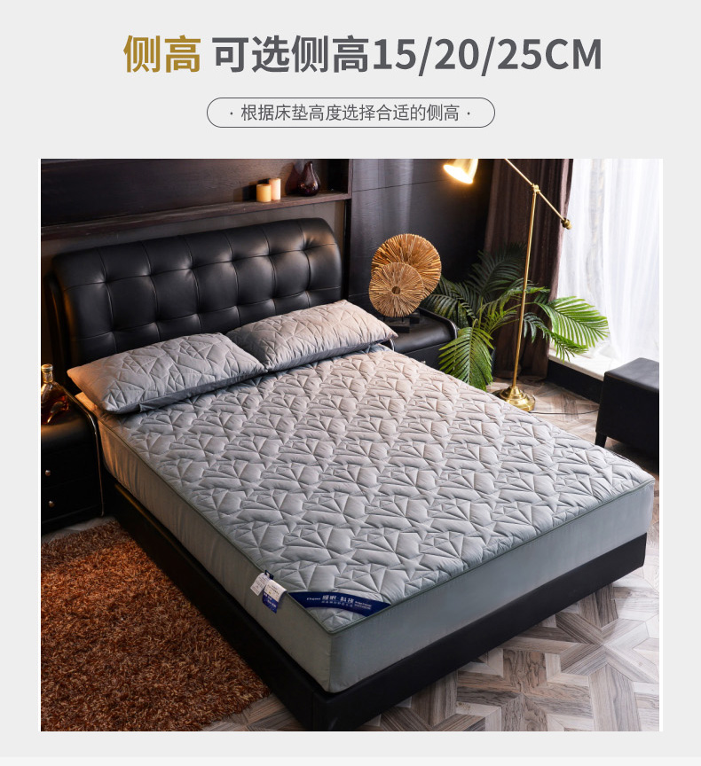 Sáu đơn mảnh bao gồm tất cả khăn trải giường dây kéo Fitted bông dày nệm bảo vệ removably bụi có thể được tùy chỉnh - Trang bị Covers ga chun bọc giường spa