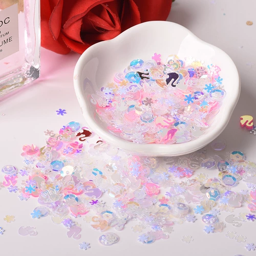 Смешанные румяна, блестки для ногтей, украшение для ногтей для маникюра для контуринга, аксессуары для лица