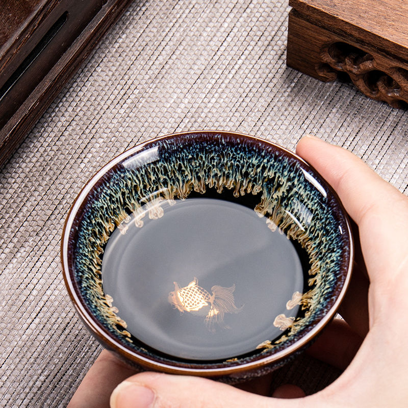 Build one single mugs single kung fu tea tea set variable tea cup master cup tea bowl of tea gift box