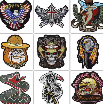 Jeans hole repair program Large cloth stickers seamless fashion strips men's hole small embroidery cloth stickers Clothes decoration