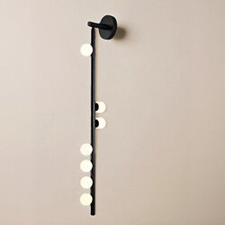 Designer Decorative Minimalist Style Glass Hotel Clubhouse Villa Living Room Background Wall Bedroom Bedside Long Wall Lamp Spotlight