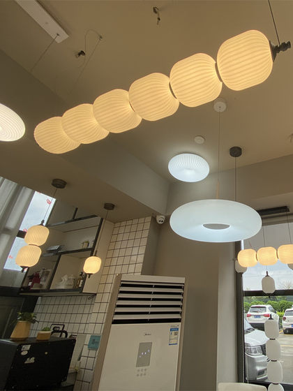 Nordic Designer Long Strip Dining Room Chandelier Modern Creative Living Room Dining Table Hotel Bar Trendy Gourd Chandelier