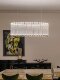 Modern minimalist living room lamp light luxury bedroom lobby headlight Italian restaurant designer model room crystal lamp chandelier