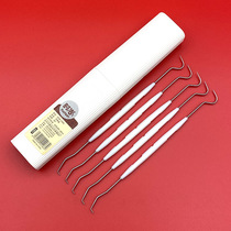 Teeth artifact stainless steel dental probe double-headed hook dental seam cleaning dental cavity plug medical oral care tool