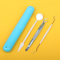 Stainless steel tooth probe tooth artifact tooth hook double head dental cleaner household oral care tool