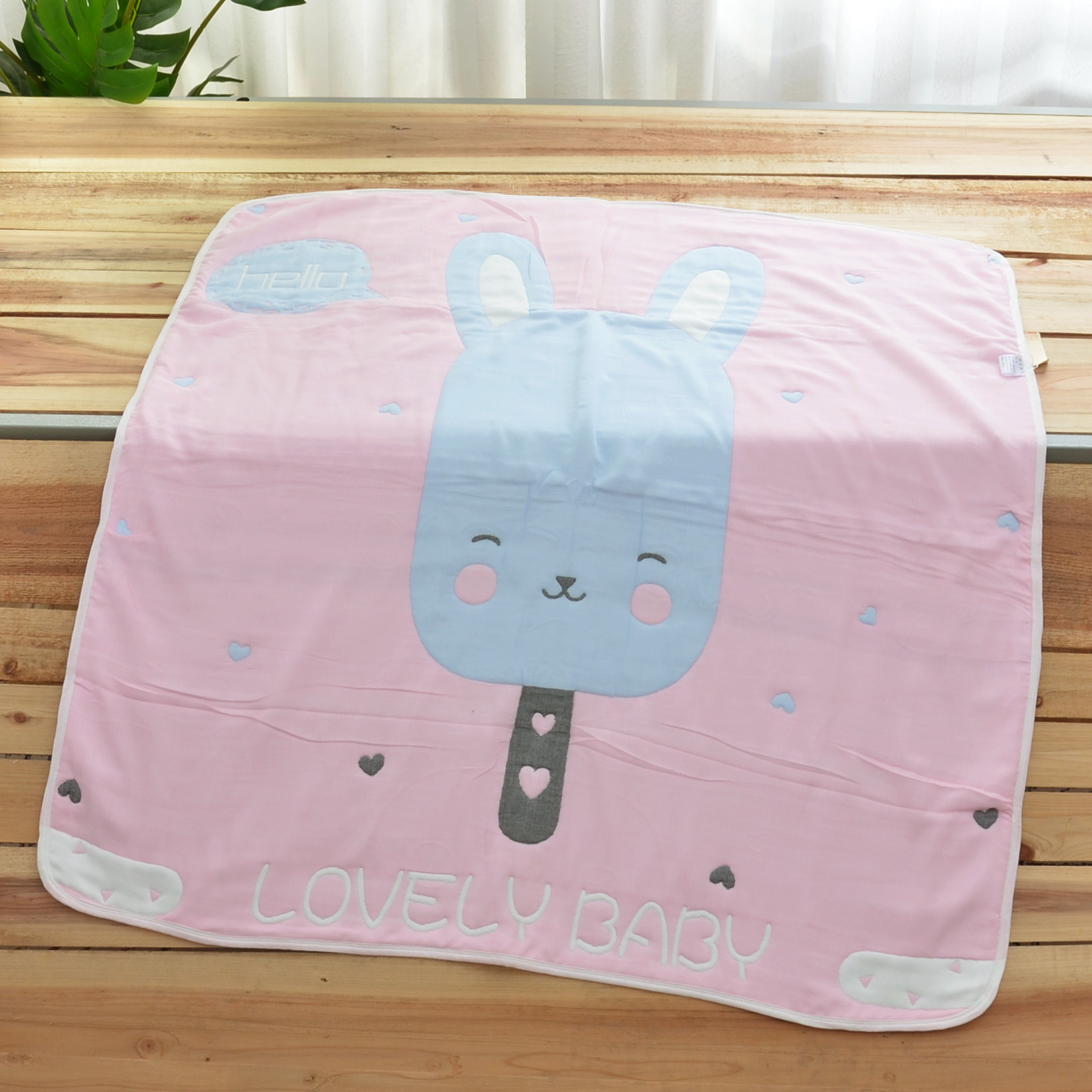Infant cover blanket cotton gauze quilt 6 layers spring and autumn newborn baby cover quilt children's small blanket towel quilt