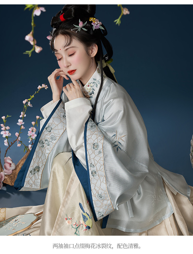 Китайцы одежда наборы 钟灵毓秀  竹枝词 圆领半袖 潇湘竹影