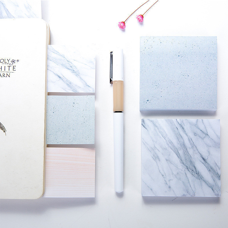 Creative Marble Convenience Patch Natural Textures Ripping Convenience Post Notepad Message N Times Post Memo Stationery