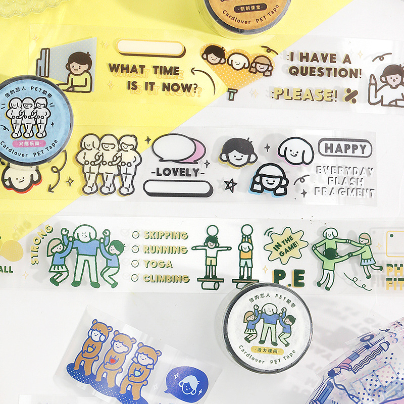 Letter Lovers Tape 30% Sugar Paradise Lovely Learn to Swim Ins Illustrations Teen Characters Hand Ledger Rubber Roll