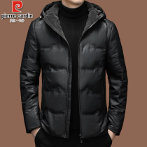 Pilkardan down clothes mens clothing short-to-cap middle-aged mens fashion casual thickened thermal jacket tide