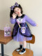 Girls' Rabbit Police Officer Dress Spring New Style Children's Kuromi Mesh Skirt Birthday Lolita Puff Skirt